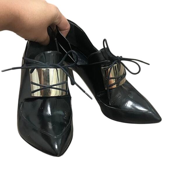 Jason Wu "Pilgrim Buckle" Pointy Toe Stilettos – Size 6 / EU 36.5 - Picture 2 of 7